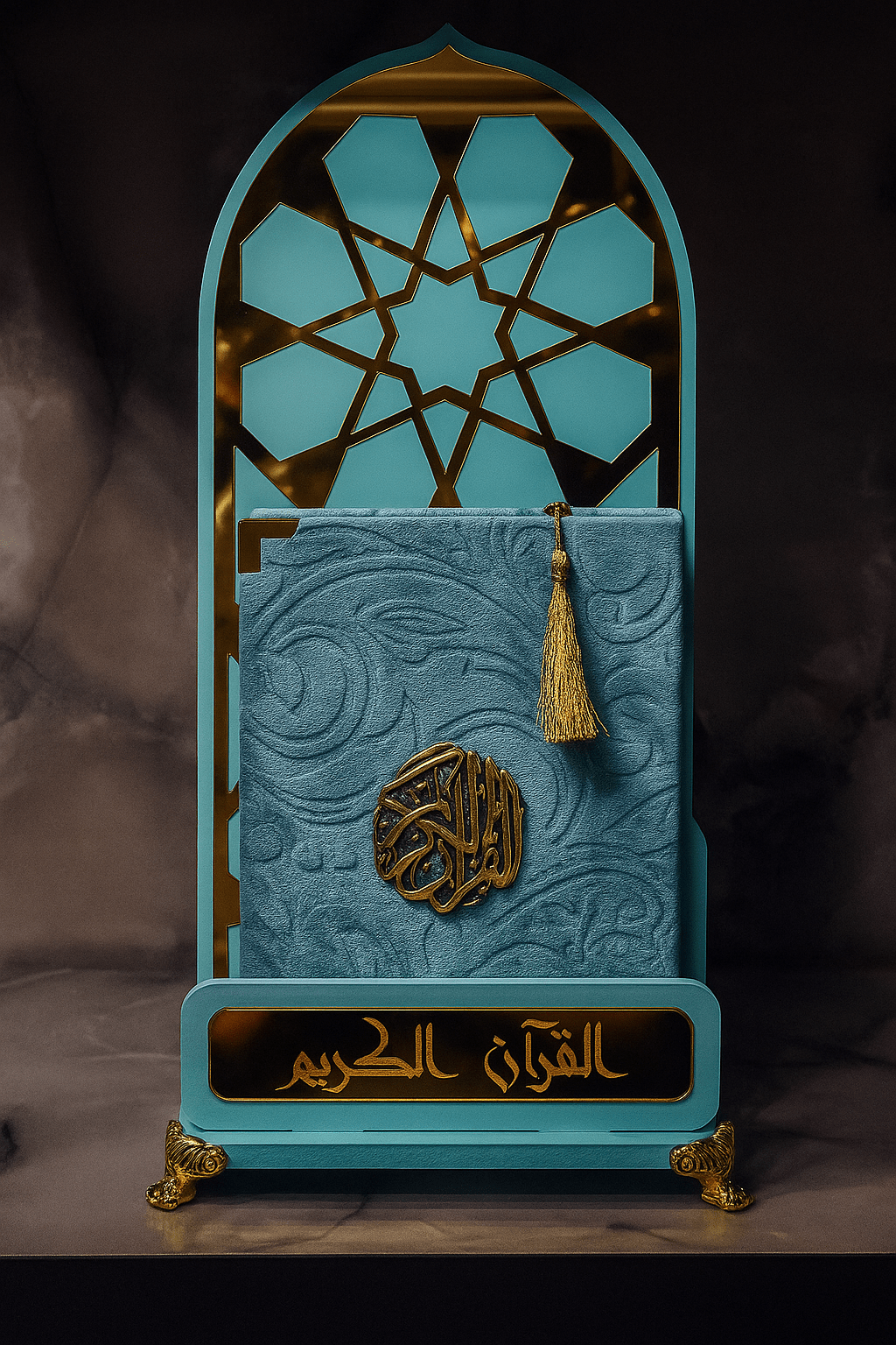 القرآن الكريم – طبعة فاخرة مع حامل - Twins Cadeaux - Twins Cadeaux - 