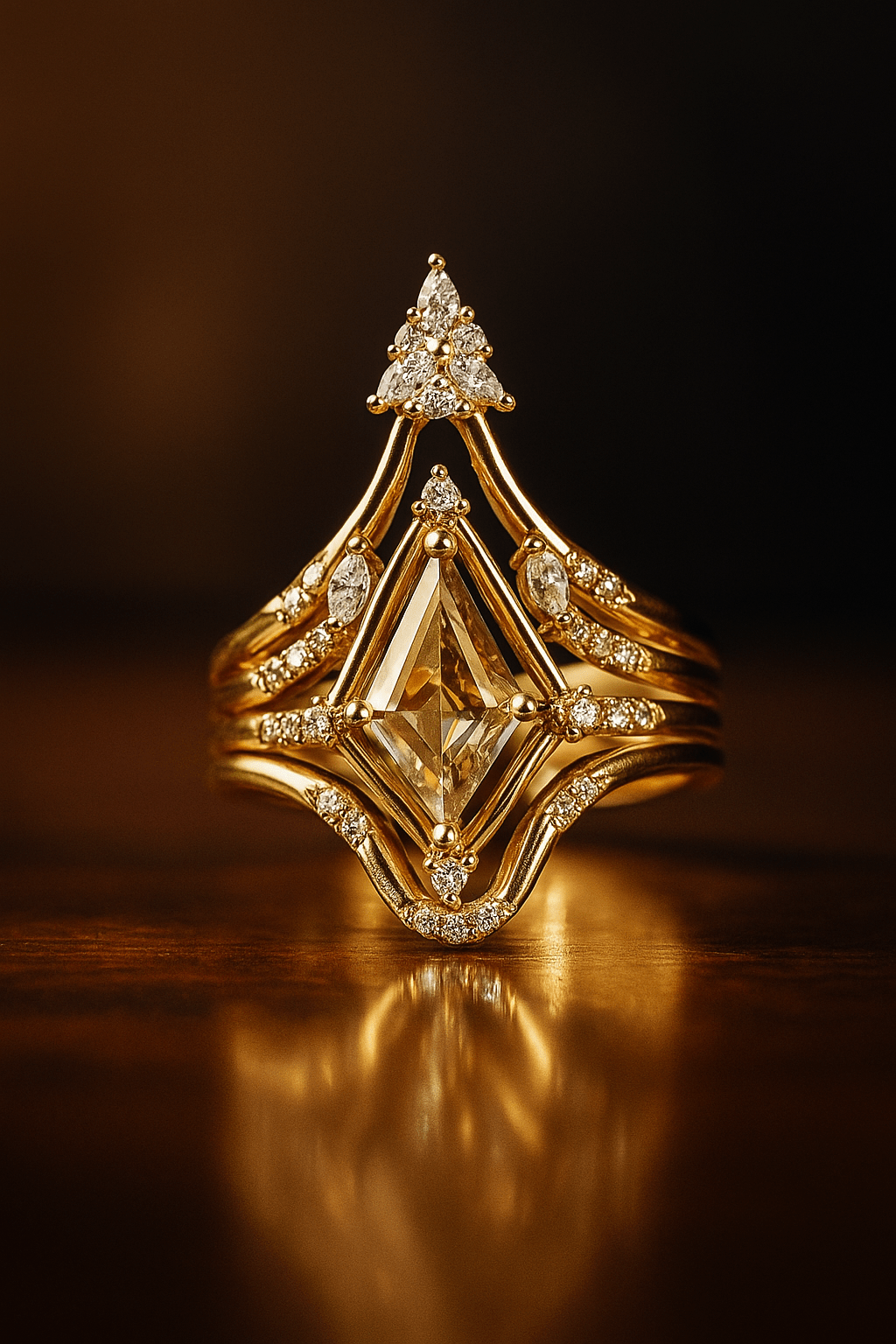 خاتم فاخر بتصميم ملكي أنيق - Twins Cadeaux - Bague - Twins Cadeaux - Bague